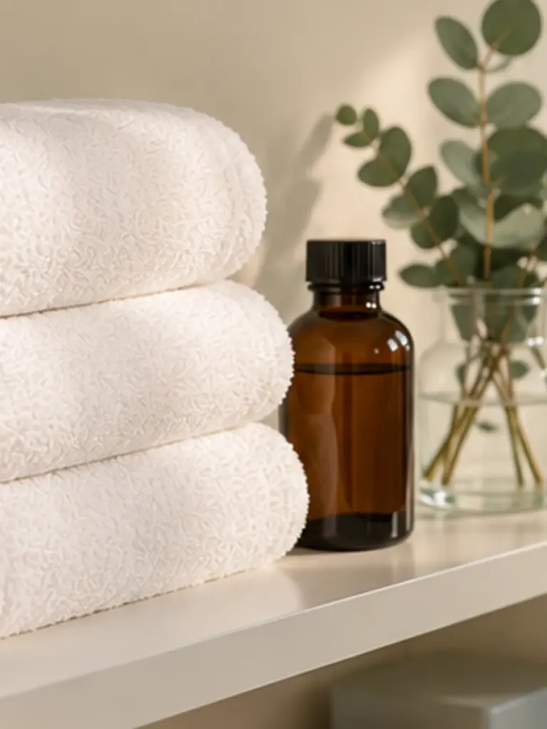 Toallas y aceite para masaje terapéutico en Tesa Spa Tijuana